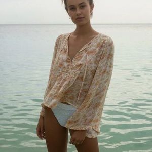 BILLABONG HIPPIE DAYS BELL SLEEVE TOP - WOMEN'S SMALL